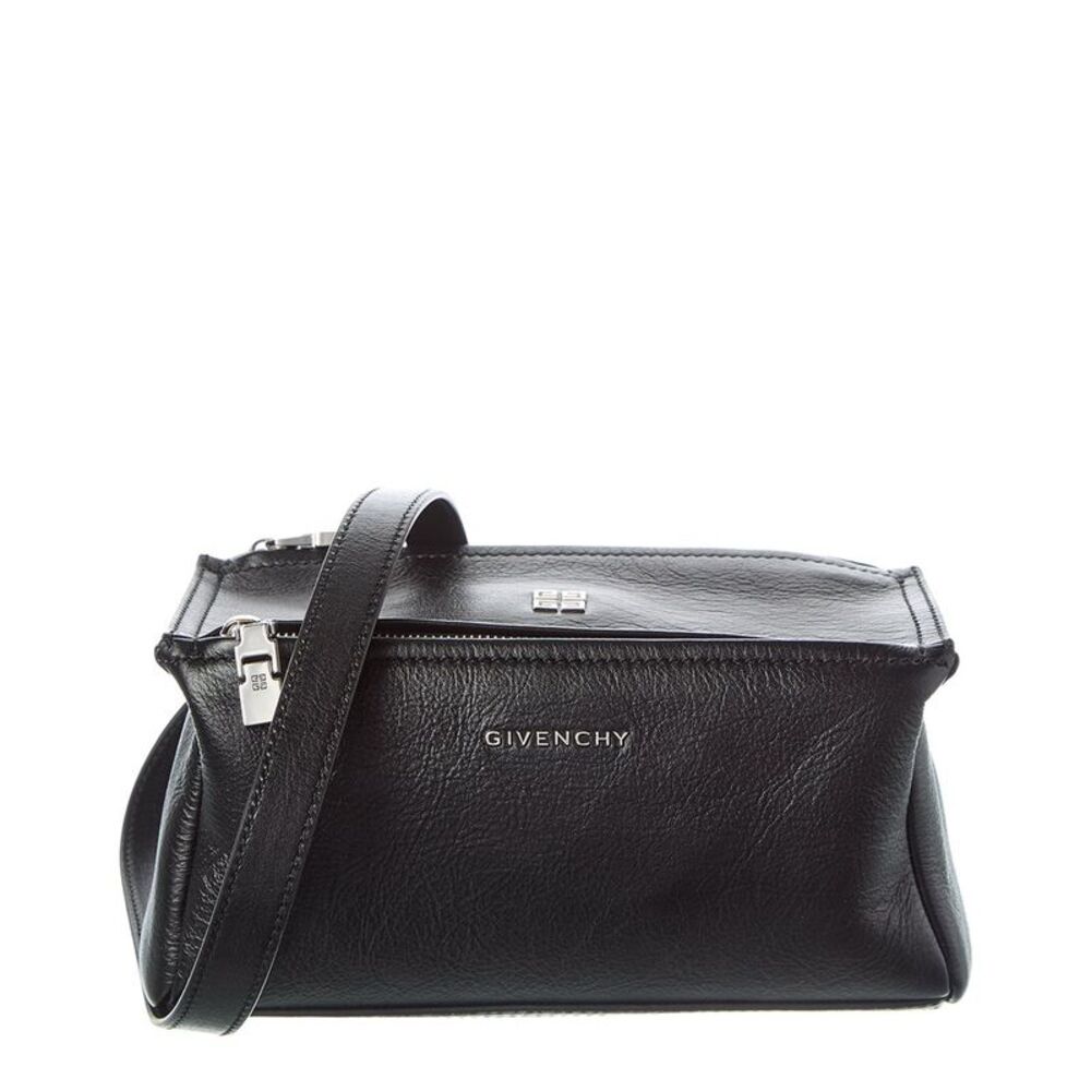 Givenchy Pandora Mini Leather Shoulder Bag, Black